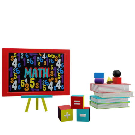 Math Study  3D Icon