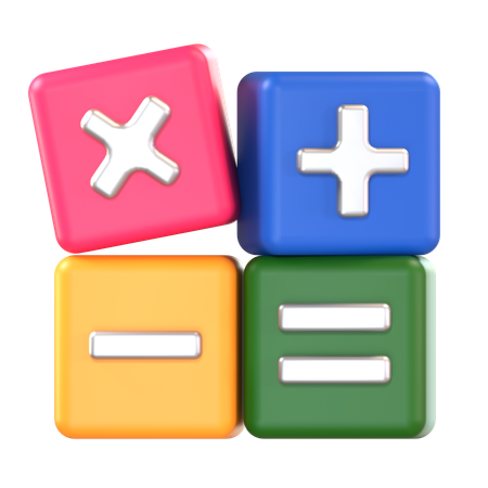 Mathematik  3D Icon