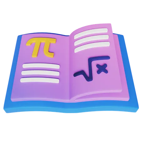 Mathe-Buch  3D Icon