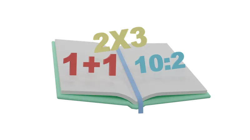 Mathe-Buch  3D Icon