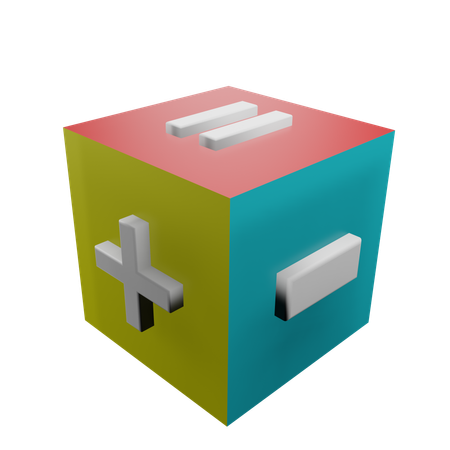 Mathematik würfel  3D Icon