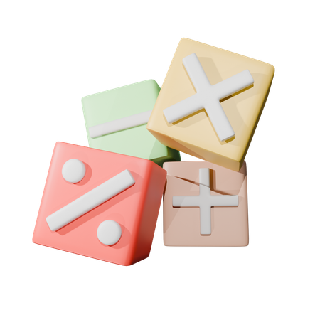 Mathe-Zeichen  3D Icon
