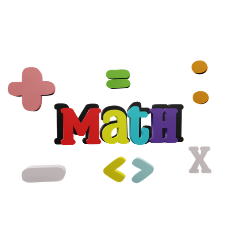 Mathe-Zeichen  3D Icon