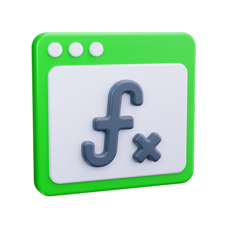 Mathematical Formula  3D Icon