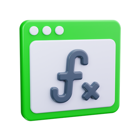 Mathematical Formula  3D Icon