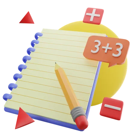 Mathematical Learning  3D Icon