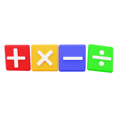 Mathematical Sign  3D Icon