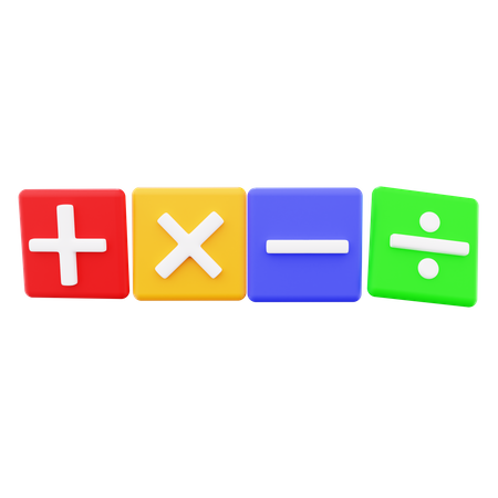 Mathematical Sign 3D Icon