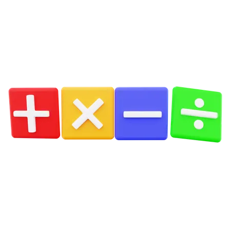 Mathematical Sign 3D Icon