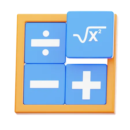 Mathematical signs  3D Icon