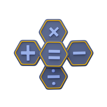 Mathematical symbols  3D Icon