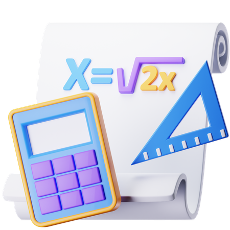 Mathematics  3D Icon