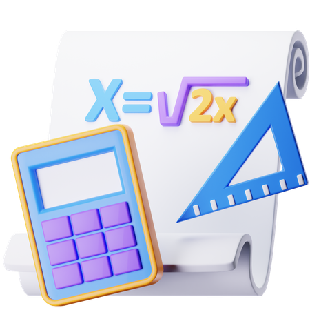 Mathematics  3D Icon