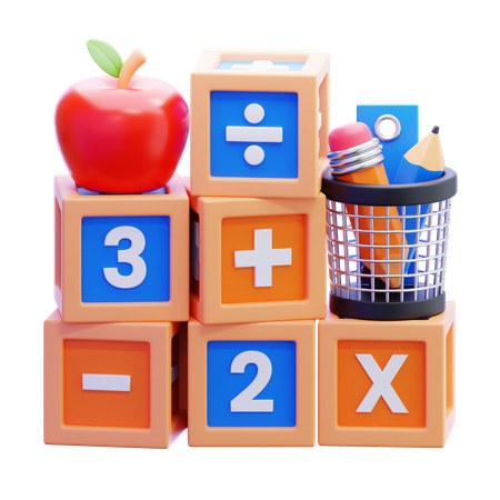 Mathematics  3D Icon