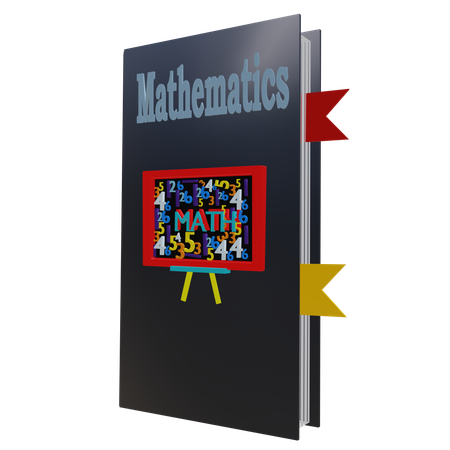 Mathematics Book  3D Icon