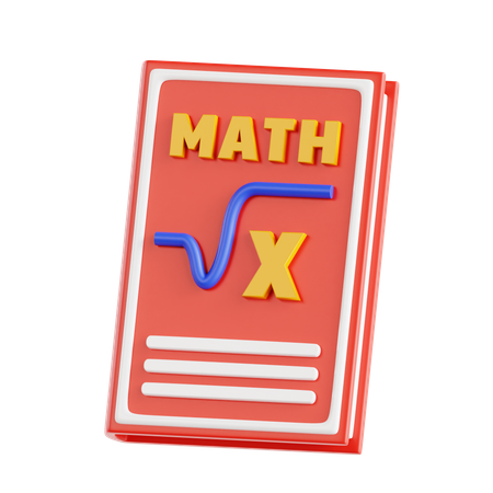 Mathematics Book  3D Icon