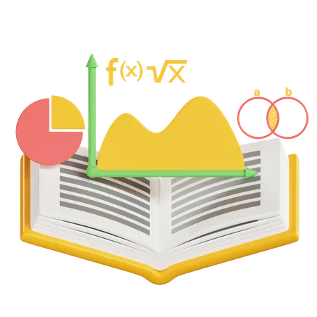 Mathematics Book  3D Icon