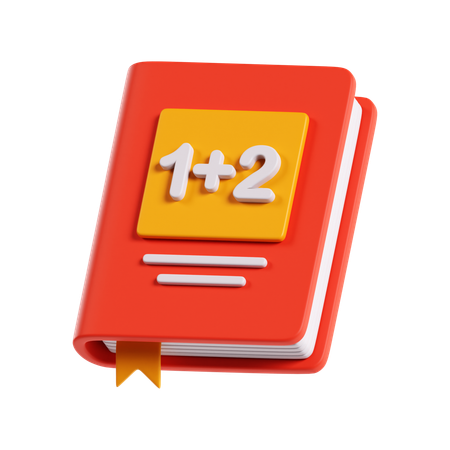 Mathematics Book  3D Icon