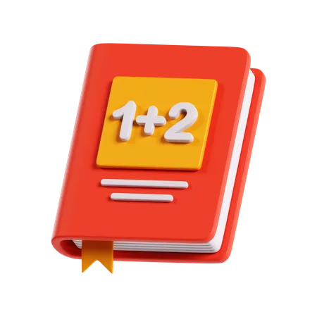 Mathematics Book  3D Icon