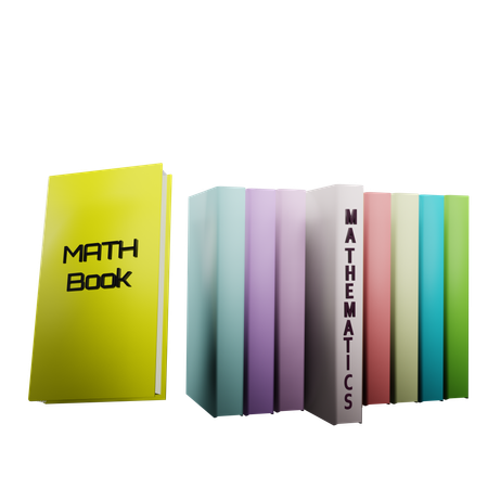 Mathematics books  3D Icon