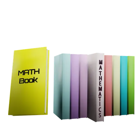 Mathematics books  3D Icon