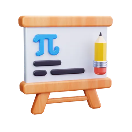 Mathematics Class  3D Icon