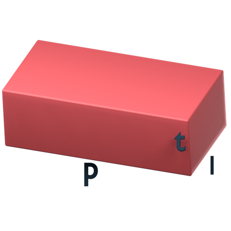 Mathematics Cuboid  3D Icon