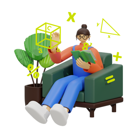 Mathematics Education  3D Icon
