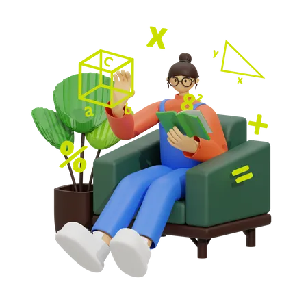 Mathematics Education  3D Illustration