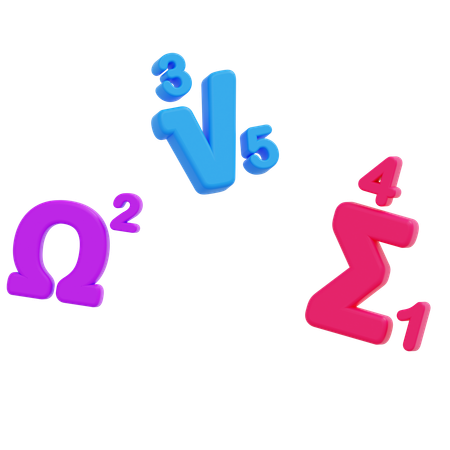 Mathematics Formula  3D Icon