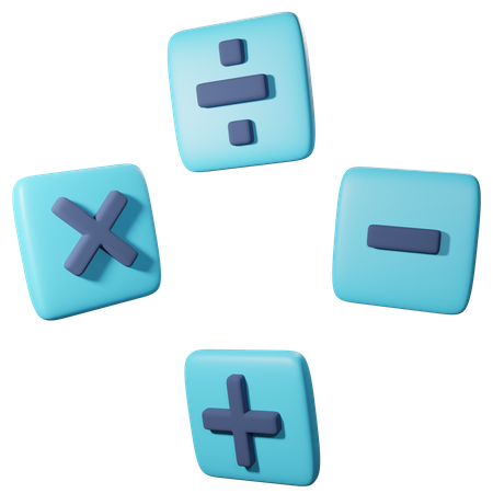 Mathematics Symbol  3D Icon