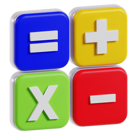 Mathematik  3D Icon