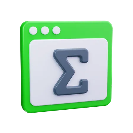 Mathematik-Symbol  3D Icon