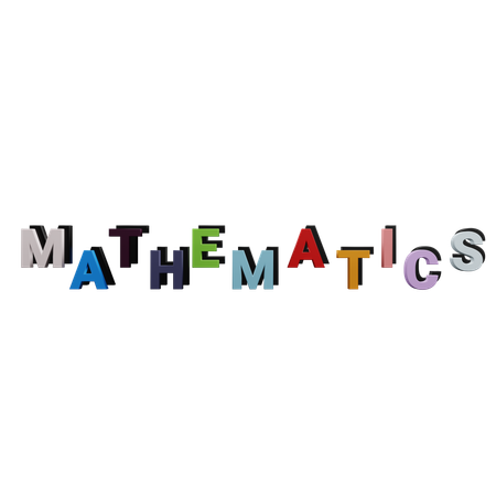 Mathematik wort  3D Icon