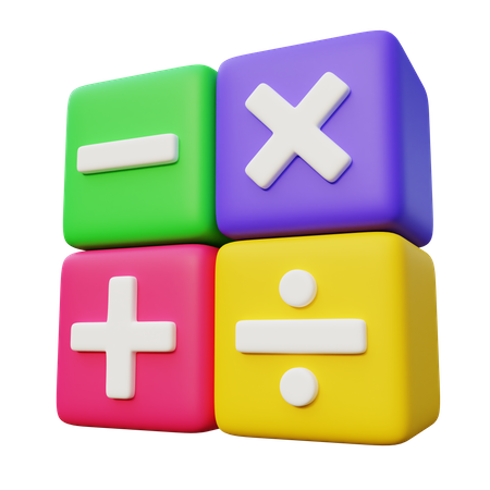 Mathematik-Würfel  3D Icon