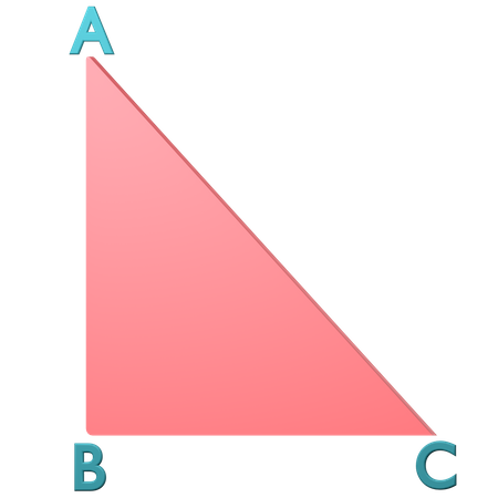 Triangle mathématique  3D Icon