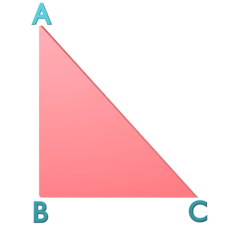 Triangle mathématique  3D Icon