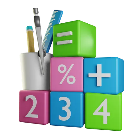 Maths  3D Icon