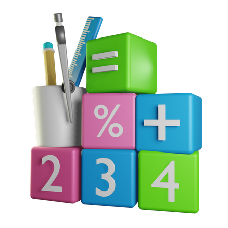 Maths  3D Icon