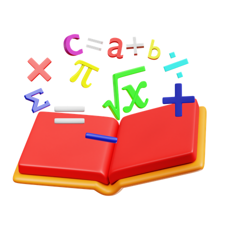 Maths Book  3D Icon