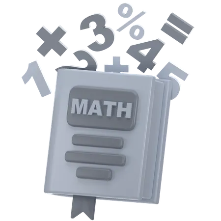 Maths Book  3D Icon