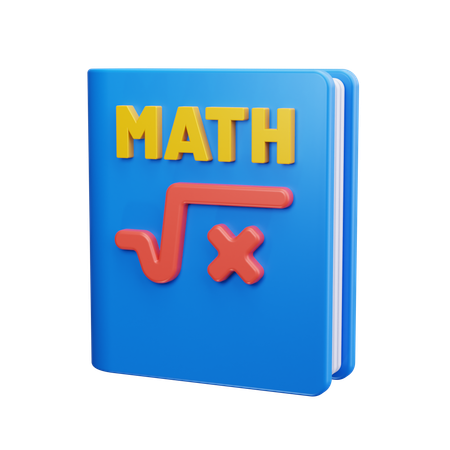 Maths Book  3D Icon