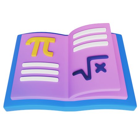 Maths Book  3D Icon