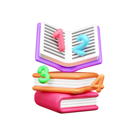 Maths Book  3D Icon