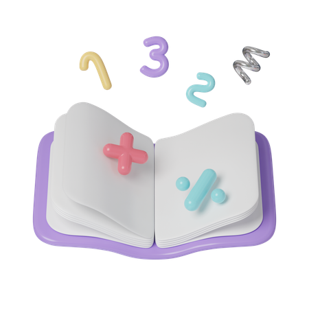 Maths Book  3D Icon