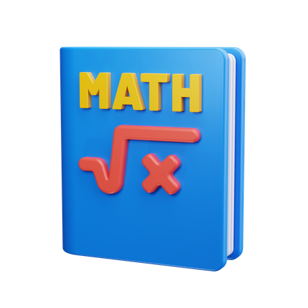 Maths Book  3D Icon