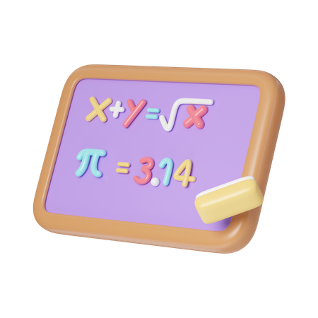 Maths Class  3D Icon