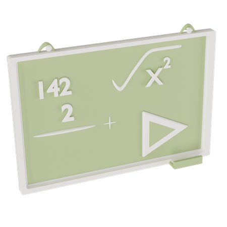 Maths Class  3D Icon