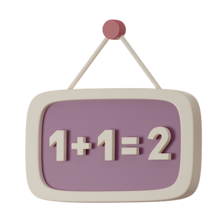 Maths Formula  3D Icon