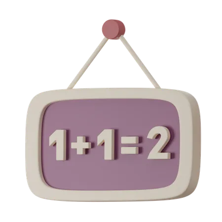Maths Formula  3D Icon